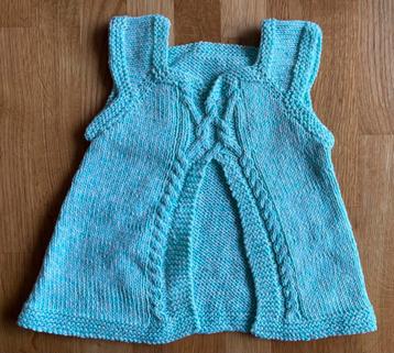 Zelf gebreide Tuniek zonder mouwen maat 80 NIEUW! beschikbaar voor biedingen