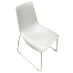6 design stoelen stapelbaar Lei Bonaldo by Dondoli e Pocci, Ophalen, Gebruikt, Wit, Metaal