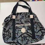 Kipling schoudertas met tropische print – grote maat 48664, Kipling, ., Zwart, Ophalen of Verzenden