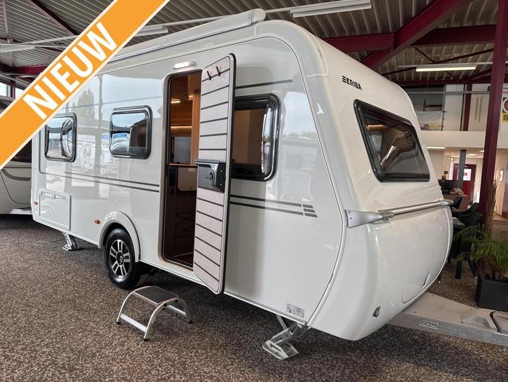 Eriba Novaline 442 Vloerver. Seattle Stone, Caravans en Kamperen, Caravans, Bedrijf, 1000 - 1250 kg, Standaardzit, Eriba, Lengtebed