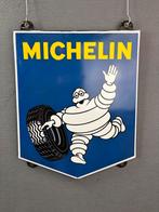 Michelin origineel klein emaille reclamebord 38 x 45 cm, Reclamebord, Onbekend, Ophalen of Verzenden, Zo goed als nieuw