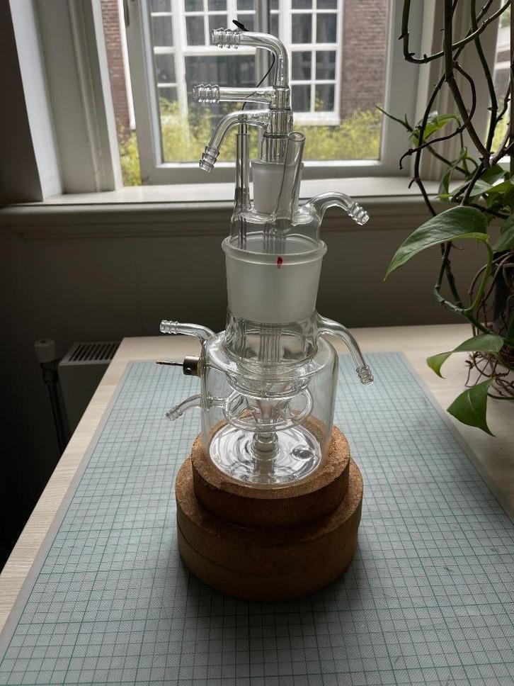 Glass bio-reactor vessel - Custom/Handmade, Verzamelen, Glas en Borrelglaasjes, Zo goed als nieuw, Overige typen, Ophalen of Verzenden