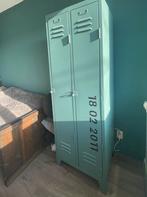 Zgan Vintage Lockerkast - Kledingkast Groen, Huis en Inrichting, Kasten | Lockerkasten, Ophalen, Zo goed als nieuw