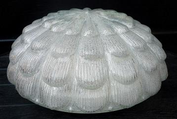 Antiek Glazen XL Lamp Plafondlamp Plafonniere - 32CM beschikbaar voor biedingen