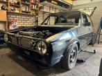 Volkswagen Golf1 mk1 project 1.8t 20vt met nog apk !!!!, 4 cilinders, Zwart, 740 kg, Handgeschakeld