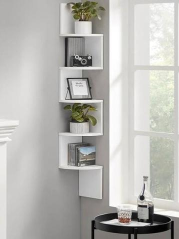 Zwevende Hoekplank - Stijlvolle Wanddecoratie beschikbaar voor biedingen