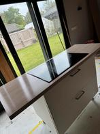 Inductie plaat met keuken meubel, Huis en Inrichting, Keuken | Complete keukens, Ophalen of Verzenden, Zo goed als nieuw, Wit
