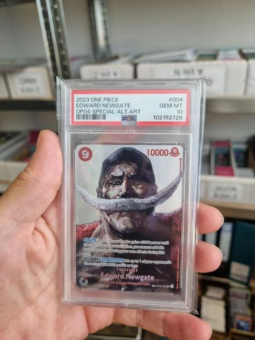 Edward Newgate OP02-004 – PSA 10 – Kingdoms of Intrigue, Hobby en Vrije tijd, Verzamelkaartspellen | Overige, Nieuw, Losse kaart