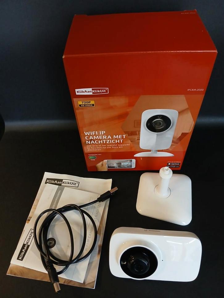 KlikAanKlikUit IPcam 2000 camera met nachtzicht., Audio, Tv en Foto, Videobewaking, Ophalen of Verzenden