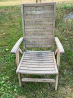 Houten tuinstoel, ScanCom, Ophalen, Gebruikt, Hout, Verstelbaar