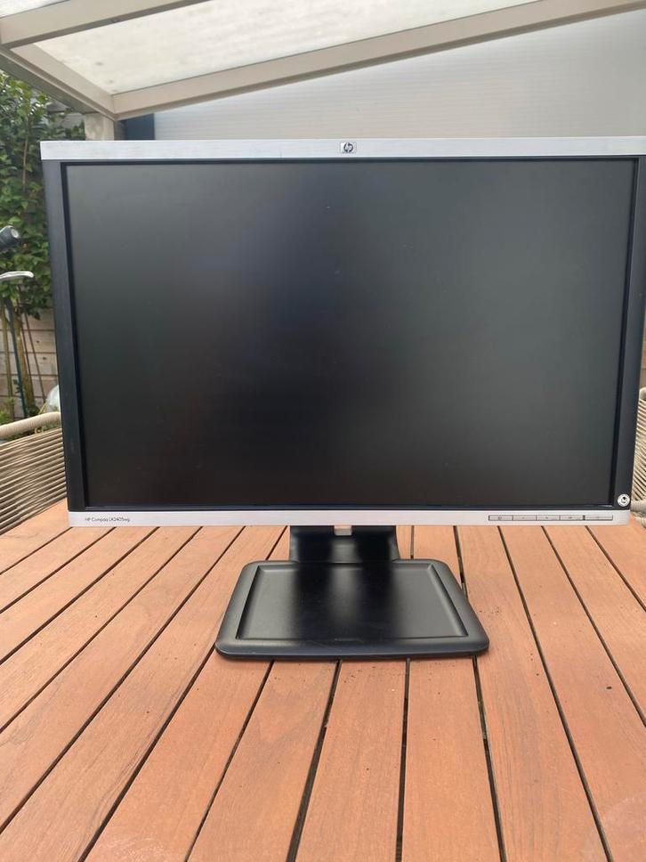 HP Compaq LA2405wg Monitor - 24 inch computer scherm, Computers en Software, Monitoren, Gebruikt, 60 Hz of minder, VGA, In hoogte verstelbaar