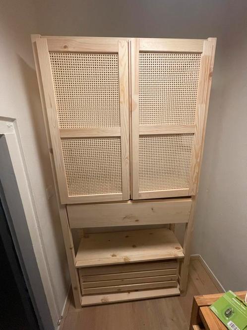 IKEA IVAR kast met rotan deuren, volledige uitvoering, Huis en Inrichting, Woonaccessoires | Kamerschermen, Zo goed als nieuw