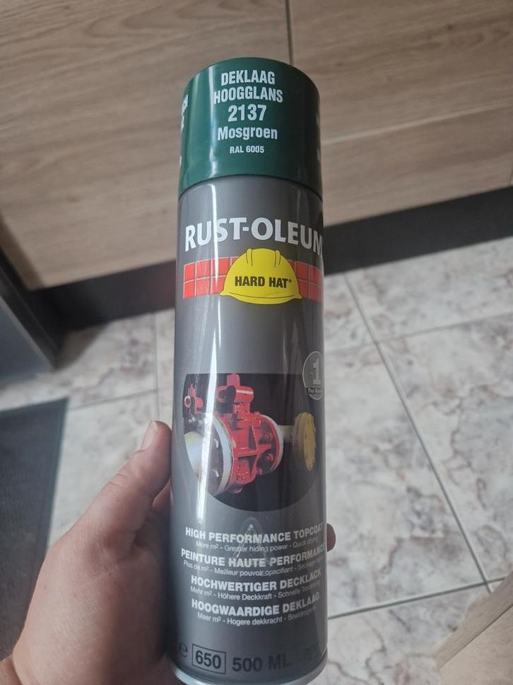15x Rust-Oleum Mosgroen RAL 6005 Spuitbussen, Doe-het-zelf en Verbouw, Verf, Beits en Lak, Nieuw, Ophalen of Verzenden