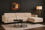 Hoekbank Beige stof 275x150 Direct/Leverbaar/Enschede E-6023