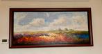 Schilderij Jochem de Graaf Abstract landschap. 70x160, Antiek en Kunst, Kunst | Schilderijen | Abstract, Ophalen of Verzenden