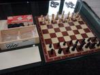 DAM-SCHAAKBORD incl. nieuwe damstenen en schaakstukken, Hobby en Vrije tijd, Gezelschapsspellen | Bordspellen, Een of twee spelers