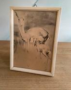 Lieve vintage prent Hertjes van Han van Meegeren, Ophalen of Verzenden