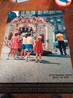 Paginagrote kleuren Afbeelding draaiorgel 1958, Ophalen of Verzenden, 1940 tot 1960, Knipsel(s)
