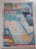 Poster met Mussolini voor Abyssinie 1935?, Ophalen of Verzenden, Gebruikt, Rechthoekig Staand