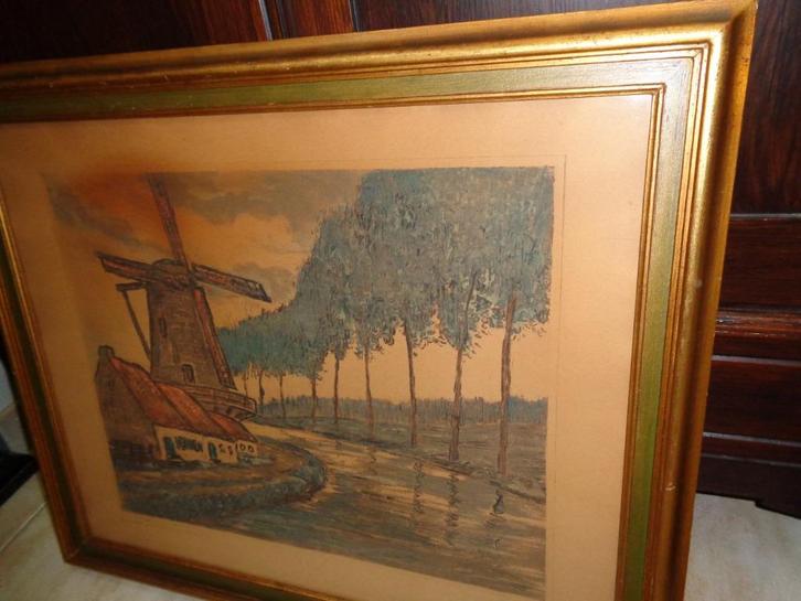 *M.Flament (Brussel 1884)-Mooie schilderij -Zie PIRON, BAS.., Antiek en Kunst, Kunst | Schilderijen | Klassiek, Ophalen of Verzenden