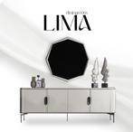 Moderne Dressoir LIMA – Hoogglans wit zeer stevig MDF, Huis en Inrichting, Kasten | Dressoirs, Ophalen, Gebruikt, 200 cm of meer