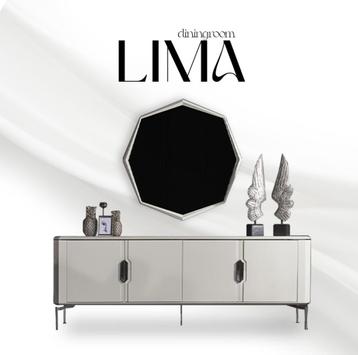 Moderne Dressoir LIMA – Hoogglans wit zeer stevig MDF