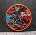 Iron Maiden zeer mooie Virtual XI circle patch 10 limited ed, Verzenden, Nieuw, Kleding