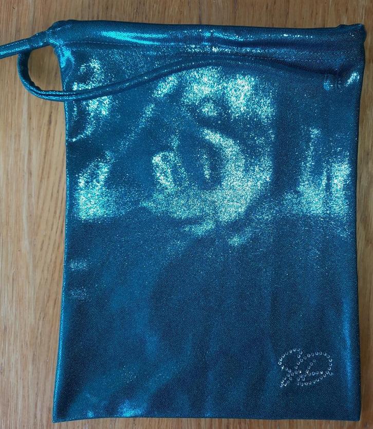 NIEUW blauw groen leertjes lusjes turn tasje S&D, Sport en Fitness, Turnen, Nieuw, Overige typen, Maat 36 t/m 42, Blauw, Ophalen of Verzenden