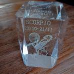 3d laser glazen beeldje schorpioen, Ophalen of Verzenden, Zo goed als nieuw, Dier