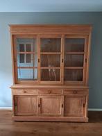 vitrine kast teakhout, Huis en Inrichting, Kasten | Vitrinekasten, Ophalen, Gebruikt, Teakhout, 150 tot 200 cm