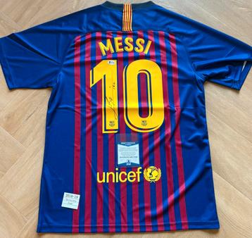 Lionel Messi Barcelona signed jersey Beckett beschikbaar voor biedingen