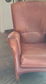 mulleman Waddinxveen fauteuil,  volledig uitgevoerd in leer., Huis en Inrichting, Ophalen of Verzenden, Zo goed als nieuw, Leer