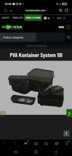PVA Kontainer System 10l

Fox solar aqau nash avid jrc korda, Watersport en Boten, Ophalen of Verzenden, Zo goed als nieuw, Overige typen