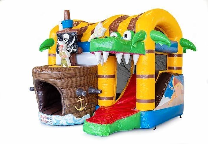 Springkussen multiplay L piraat huren / te huur, Hobby en Vrije tijd, Feestartikelen | Verhuur, Zo goed als nieuw, Overige, Ophalen
