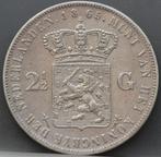 Mooie rijksdaalder 1865 - 2 1/2 gulden 1865 Willem 3, Koning Willem III, Verzenden, Zilver, Losse munt