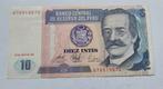 Peru 10 Intis Bankbiljet - 1987, Postzegels en Munten, Bankbiljetten | Amerika, Ophalen of Verzenden, Los biljet