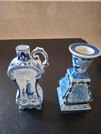 Delfts blauw kannetje en kandelaar, Antiek en Kunst, Ophalen of Verzenden