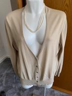 Riani beige vest met gehaakte achterkant, Maat 42/44 (L), Ophalen of Verzenden, Zo goed als nieuw, Riani