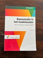 Basisstudie in het boekhouden - opgaven, Boeken, Studieboeken en Cursussen, Beta, Ophalen of Verzenden, Zo goed als nieuw, Noordhoff Uitgevers