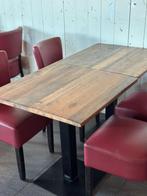 Set van 69 rode horeca stoelen met kunstleer, Huis en Inrichting, Tafels | Eettafels, Ophalen, Gebruikt, Tot twee personen, Overige vormen