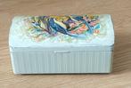lepeldoosje Douwe Egberts, bloemen en vogels, volgnr 15, Antiek en Kunst, Ophalen of Verzenden