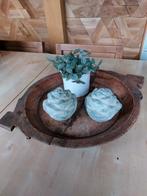 Nepalese houten schaal, Ophalen, Rond, Hout