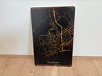 Vintage bord plattegrond van Veldhoven (20x30cm), Ophalen of Verzenden, Zo goed als nieuw, Overige typen