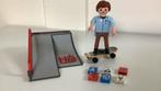 Playmobil 9094 skateboard skater met ramp en boeken, Ophalen, Zo goed als nieuw, Complete set
