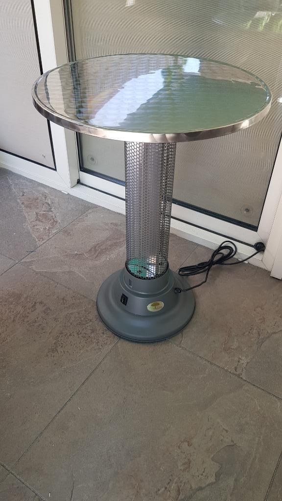 Terrastafel met infrarood verwarming, Tuin en Terras, Terrasverwarmers, Nieuw, Elektrisch, Vloer, Ophalen