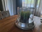 Mooi groot windlicht...zilver kleur, Ophalen, Overige kleuren, 25 tot 50 cm, Zo goed als nieuw