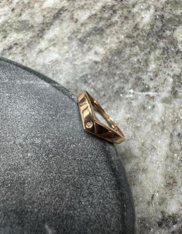 14k roze gouden ring beschikbaar voor biedingen