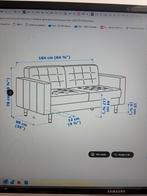 Mooie 2-zits LANDSKRONA bank - Gunnered donkergrijs, Huis en Inrichting, Banken | Bankstellen, 150 tot 200 cm, Tweepersoons, Ophalen of Verzenden