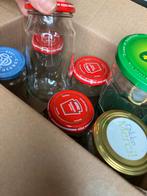 Lege jampotjes met deksels - schoon en klaar voor gebruik!, Ophalen of Verzenden, Gebruikt