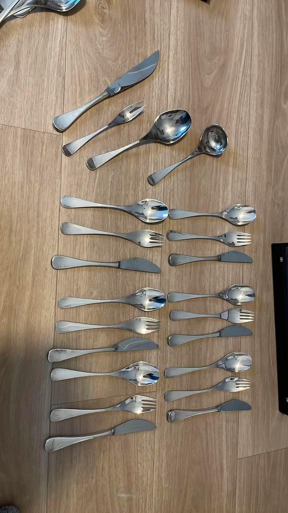 Verzilverd bestek Robbe & Berking Scandia, Huis en Inrichting, Keuken | Bestek, Zo goed als nieuw, Zilver, Ophalen of Verzenden